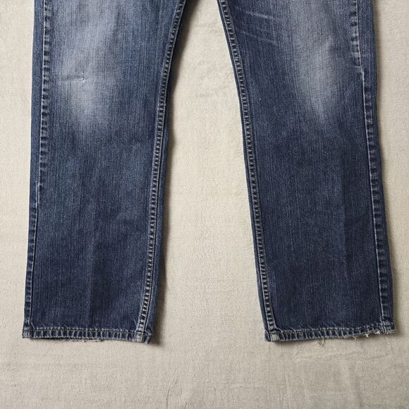 Levis 559 Jeans Mens Size 38x32 (38x31) Blue Relaxed Straight Med Wash Cowboy - Picture 4 of 13